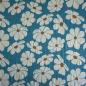 Preview: Viskose Twill Margeriten hellblau weiß - Light and Lush